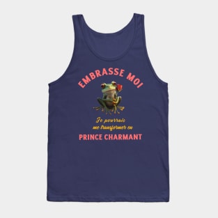 Organic humor t-shirt: Frog Prince Charming Tank Top